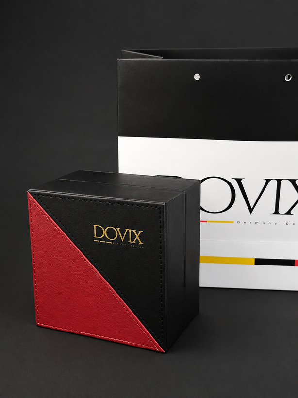 ساعت مردانه بند استیل Dovix صفحه سرمه ای - گالری ساعت